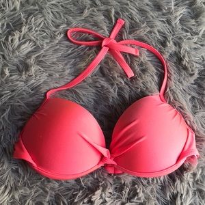 Xhilaration pushup pink bikini top M NWOT